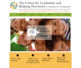 Noplaceforbullying.com(The Center for Leadership and Bullying Prevention's mission) Screenshot