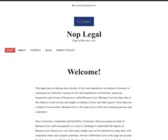 Noplegal.com(Nop Legal) Screenshot