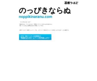 Noppikinaranu.com(ドメインであなただけ) Screenshot