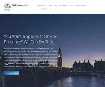 Noproblemwebdesign.co.uk(Website design & Wordpress development South London United Kingdom) Screenshot