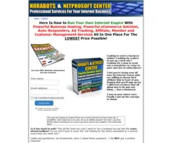 Norabots.com(Professional Smart Software And Services For Your Internet Business) Screenshot