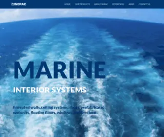Norac.no(A leading manufacturer and supplier of marine interior systems) Screenshot