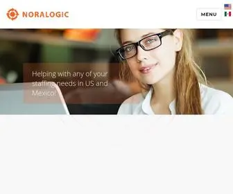 Noralogic.com(Staffing services in US and Mexico) Screenshot