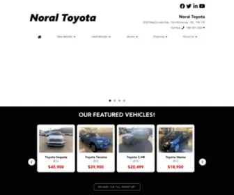 Noraltoyota.ca(Noral Toyota) Screenshot