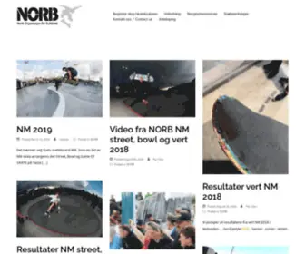 Norb.no(Info om skateklubber og skating i Norge) Screenshot