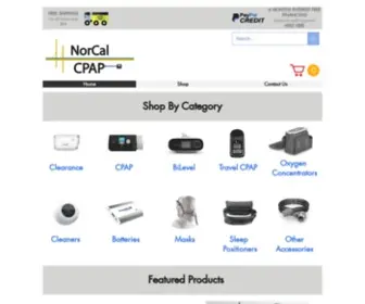 NorcalcPap.com(Cpap) Screenshot