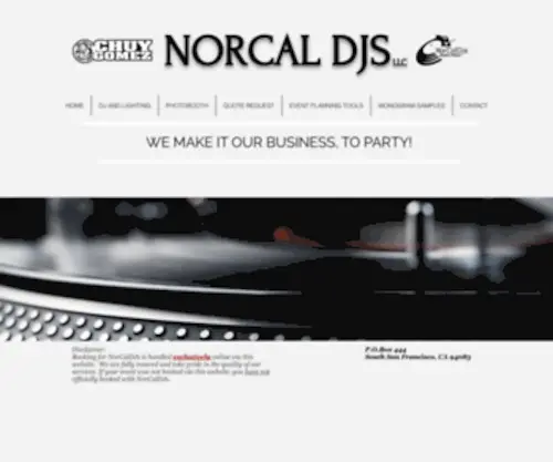 Norcaldjs.com(Bilingual DJ) Screenshot