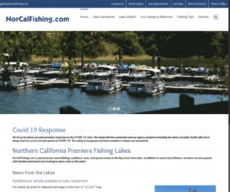 Norcalfishing.com(Northern California's Premiere Fishing Lakes) Screenshot