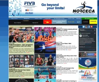 Norceca.org(NORCECA Volleyball Confederation) Screenshot