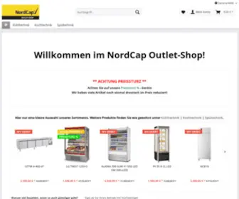 Nordcap-Outlet.de(Bei NordCap) Screenshot