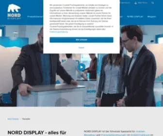 Norddisplay.de(Spezialist für den mobilen Messestand und Digitaldruck) Screenshot