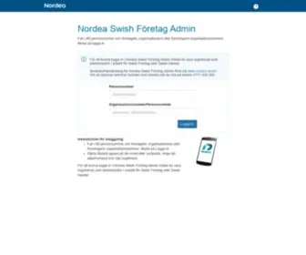 Nordeaswishforetag.se(Administration web tool) Screenshot