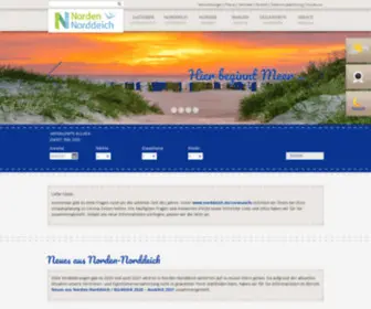 Norden-Norddeich.de(Hotel & Ferienwohnung Norddeich) Screenshot