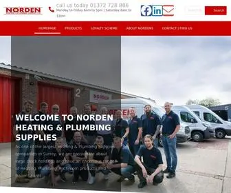 Nordenheating.co.uk(Norden Heating & Plumbing Supplies in Surrey) Screenshot