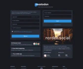 Norden.social(Norden social) Screenshot