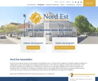 Nordestimmobilier.ca(Tout sous un même toit) Screenshot