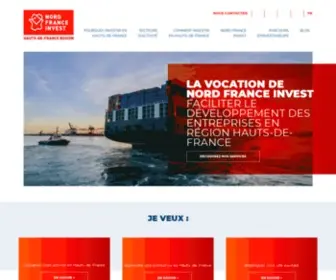 Nordfranceinvest.fr(Nord France Invest soutient votre implantation en Hauts) Screenshot