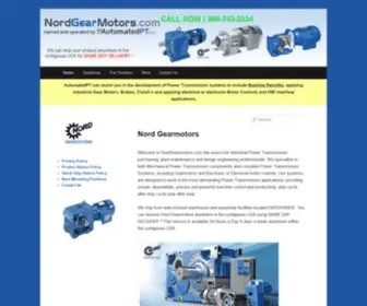 Nordgearmotors.com(Your Source for Nord Gearboxes Gearmotors and Motors) Screenshot