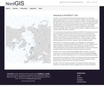 Nordgis.org(InteractGIS) Screenshot