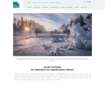 Nordic-Holidays.de(Reisen nach Skandinavien und ins Baltikum) Screenshot