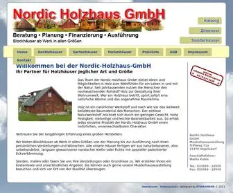 Nordic-Holzhaus-GMBH.de(Nordic Holzhaus GmbH Holzhäuser Berlin) Screenshot