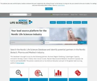 Nordic-Lifesciences.com(Nordic Life Sciences Database) Screenshot