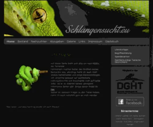 Nordic-Snakes.de(Willkommen/Welcome) Screenshot