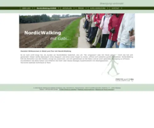 Nordic-Walking-Mit-Gabi.de(Nordic Walking mit Gabi in Zepernick und Umgebung) Screenshot