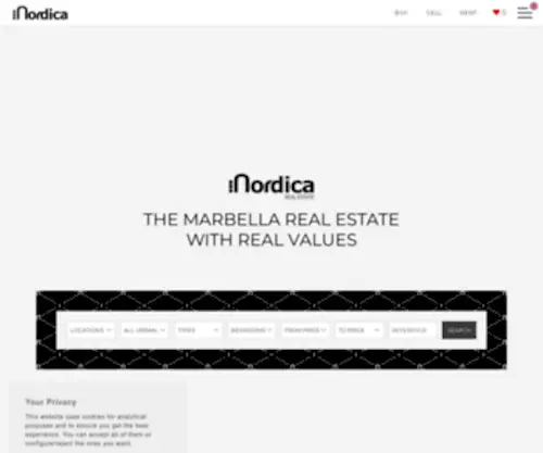 Nordicarentals.com(Properties for sale and rent in Marbella) Screenshot