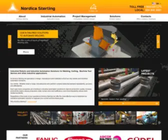 Nordicasterling.com(Nordica Sterling Robotics and Automation) Screenshot