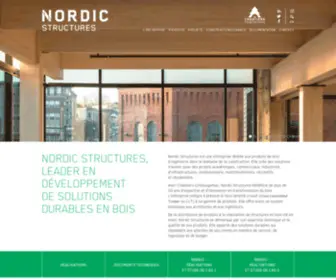Nordic.ca(Nordic Structures) Screenshot