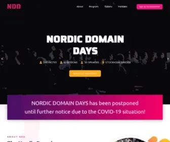 NordiCDomaindays.se(Nordic domain days) Screenshot