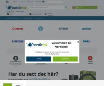 Nordicink.se(Bläckpatroner & Lasertoner Billiga färgpatroner) Screenshot