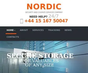 Nordicisecurity.com(SECURITY AND COURIER SERVICES COMPANY) Screenshot