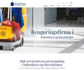 Nordiclean.dk(Omhyggelig rengøring) Screenshot