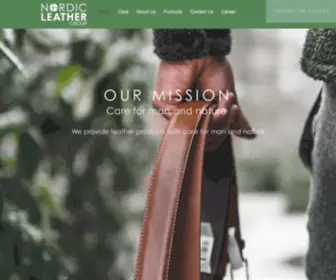 Nordicleather.com(Made in Sweden) Screenshot