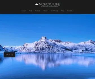 Nordiclifewater.com(Natural Mineral Water) Screenshot