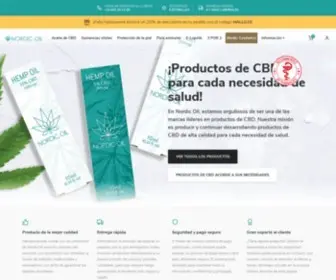 Nordicoil.es(CBD Oil de la mas alta calidad [Aceite CBD de Nordic Oil]) Screenshot