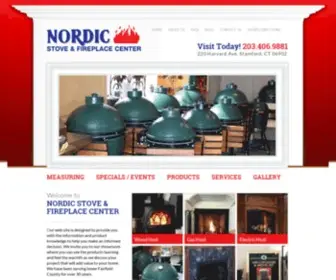 Nordicstoveandfireplace.com(Nordic Stove & Fireplace Center) Screenshot