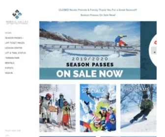 NordicValley.com(Nordic Valley Ski Resort) Screenshot