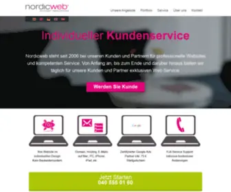 Nordicweb.com(Webdesign & Hosting in Hamburg) Screenshot
