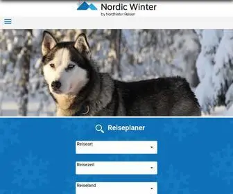 Nordicwinter.de(NordNatur Reisen: Ihr Spezialist für Huskytouren) Screenshot