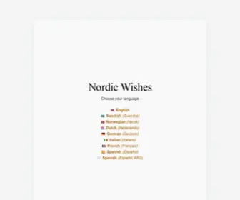 Nordicwishes.com(Nordic Wishes) Screenshot