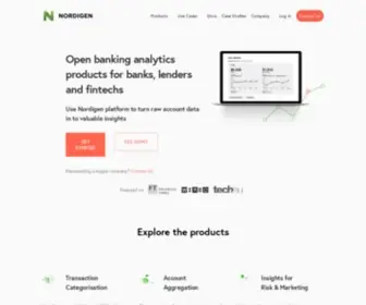 Nordigen.com(Free banking data & premium insights) Screenshot