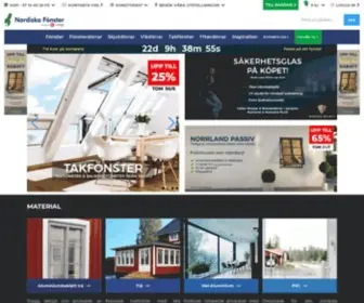 Nordiskafonster.se(Fönster & dörrar online) Screenshot