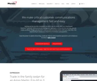 Nordistechnologies.com(Customer Communications Management) Screenshot