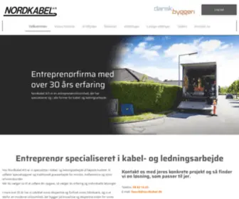 Nordkabel.dk(Entreprenørvirksomhed & Kabel) Screenshot