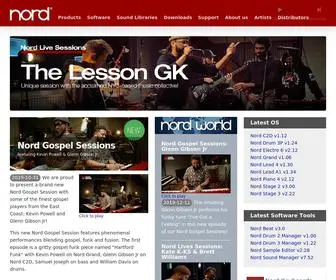 Nordkeyboards.com(Nord Keyboards) Screenshot