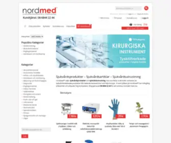 Nordmed.se(Sjukvårdsprodukter & Utrustning) Screenshot