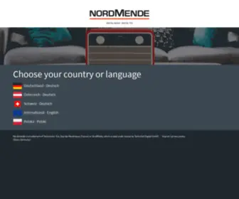 Nordmende-CE.de(Choose your country or language) Screenshot